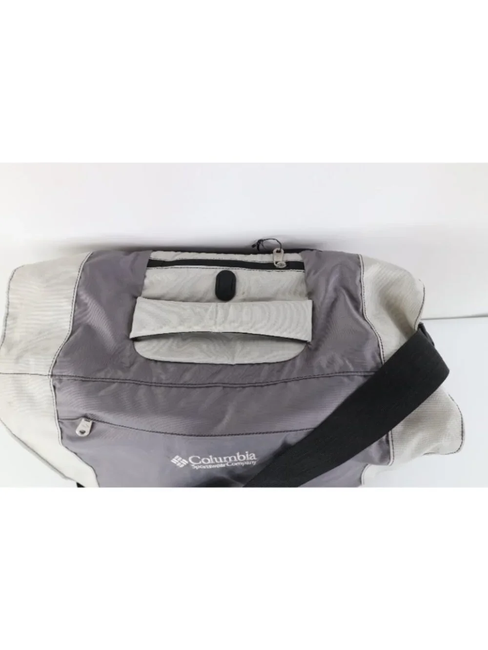 Vtg 90s Y2K Columbia Sportswear 2 In 1 Crossbody Flap Messenger Bag Pack Gray